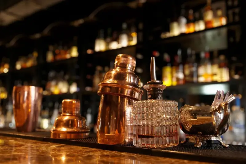 Bartender Tools on Bar Bartender Tools on Bar
